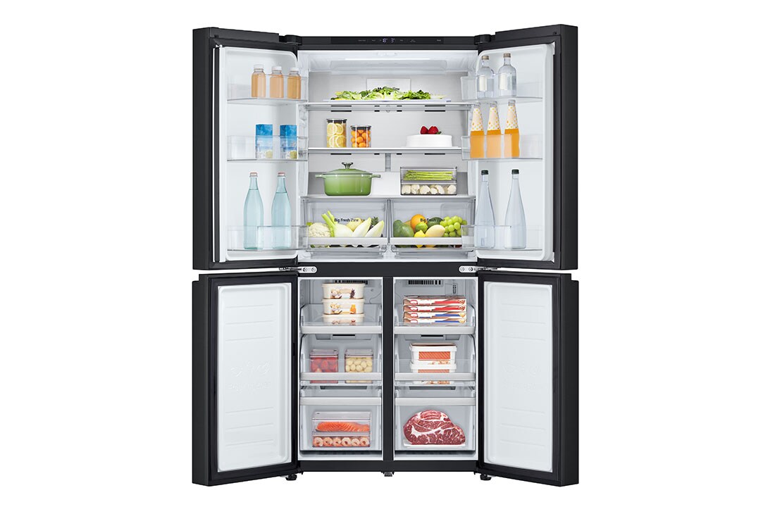 LG 530L Slim French Door Fridge - Matte Black, GF-B505MBL