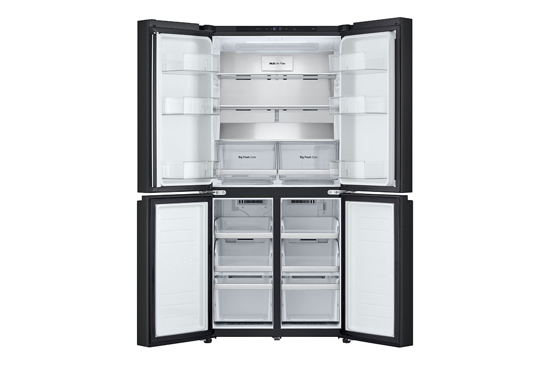LG 530L Slim French Door Fridge - Matte Black, GF-B505MBL