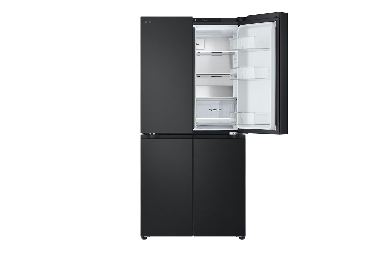 LG 530L Slim French Door Fridge in Matte Black Finish, GF-B505MBL