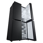 LG 530L Slim French Door Fridge - Matte Black, GF-B505MBL