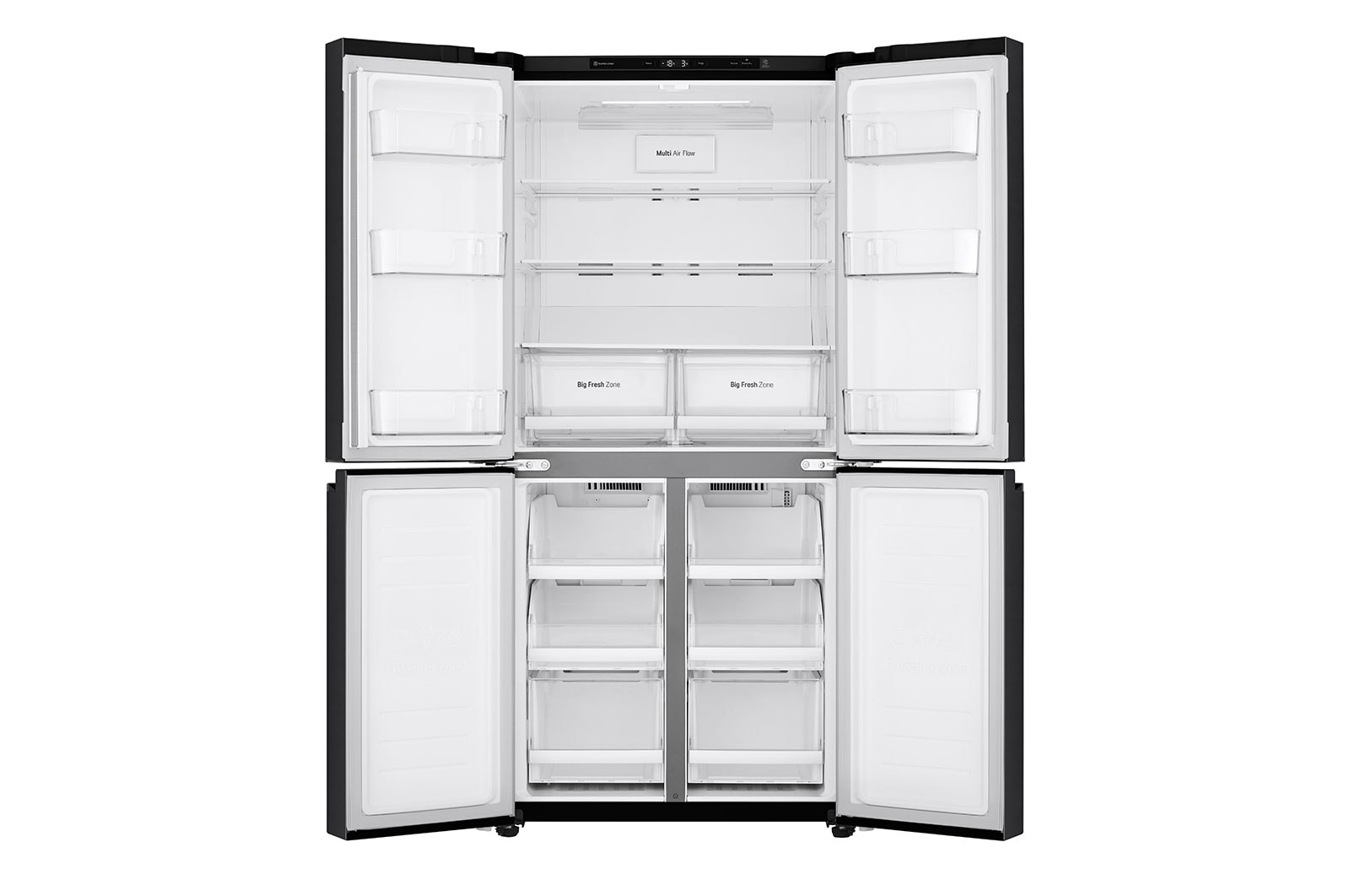 LG 530L Slim French Door Fridge in Black Finish, GF-B530BL