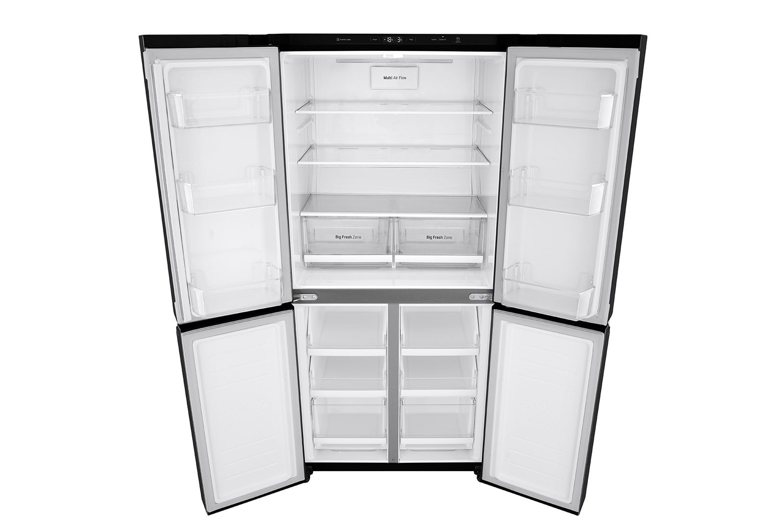 LG 530L Slim French Door Fridge in Black Finish, GF-B530BL