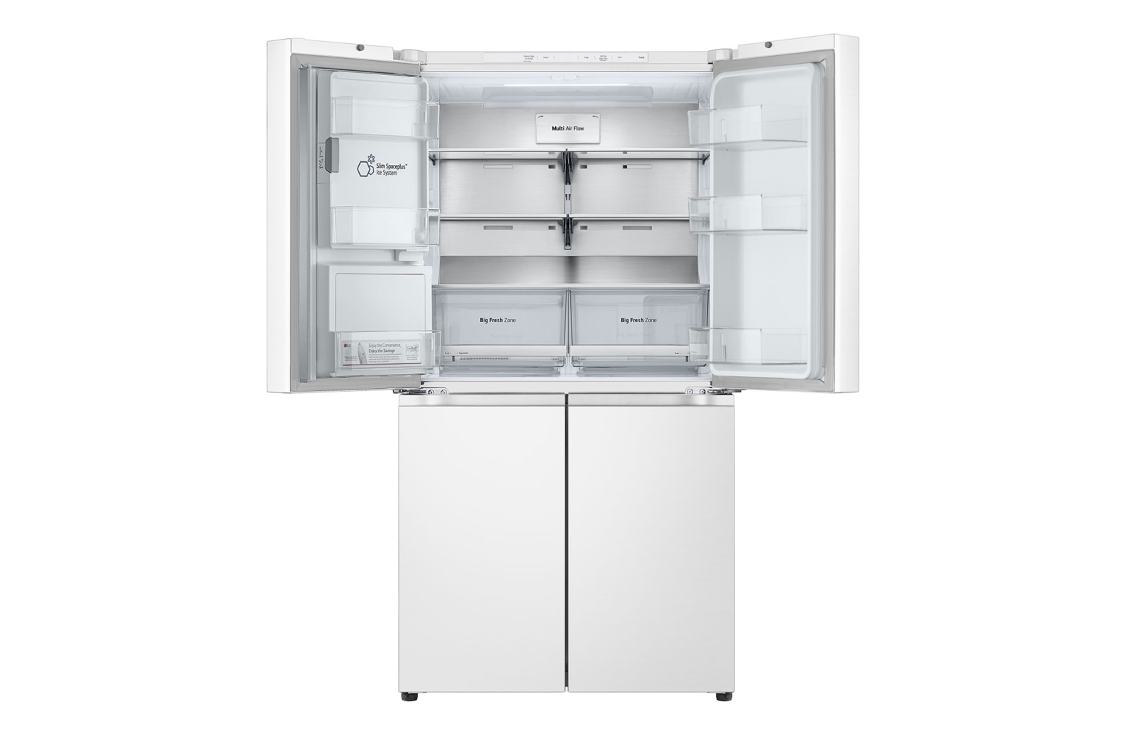 LG 637L French Door Fridge with Ice & Water Dispenser , GF-L700MWH