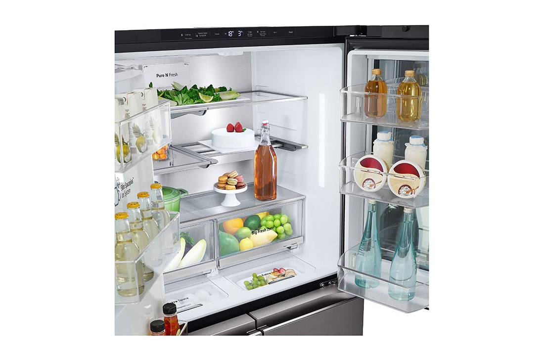 LG 642L French Door Fridge with InstaView®, GF-V700BSLC
