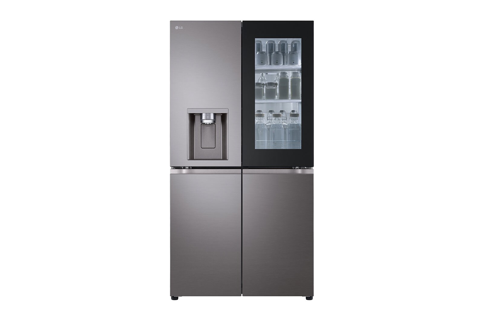 LG 642L InstaView® French Door Fridge in Black Stainless Finish GF-V700BSLC, GF-V700BSLC