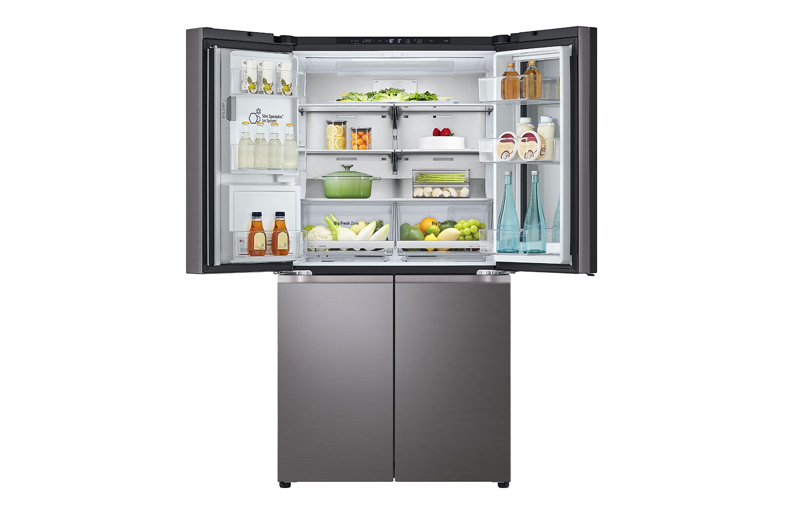 LG 642L InstaView® French Door Fridge in Black Stainless Finish GF-V700BSLC, GF-V700BSLC