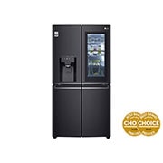 LG 847L French Door Fridge in Matte Black Finish, GF-V910MBLC