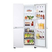 LG 655L Side by Side Fridge in White Finish, GS-B655WL