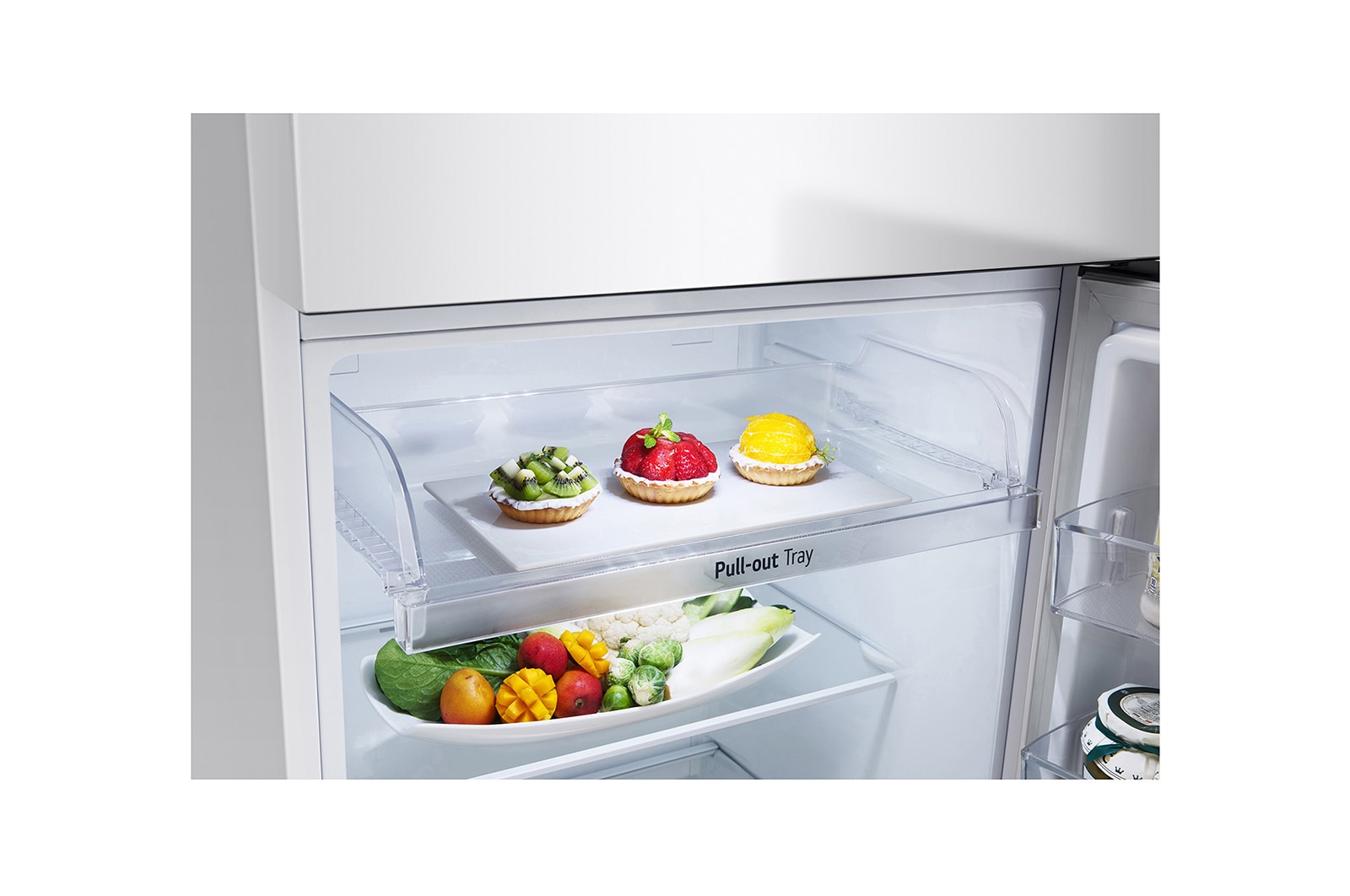 LG 335L Top Mount Fridge in White Finish, GT-4W