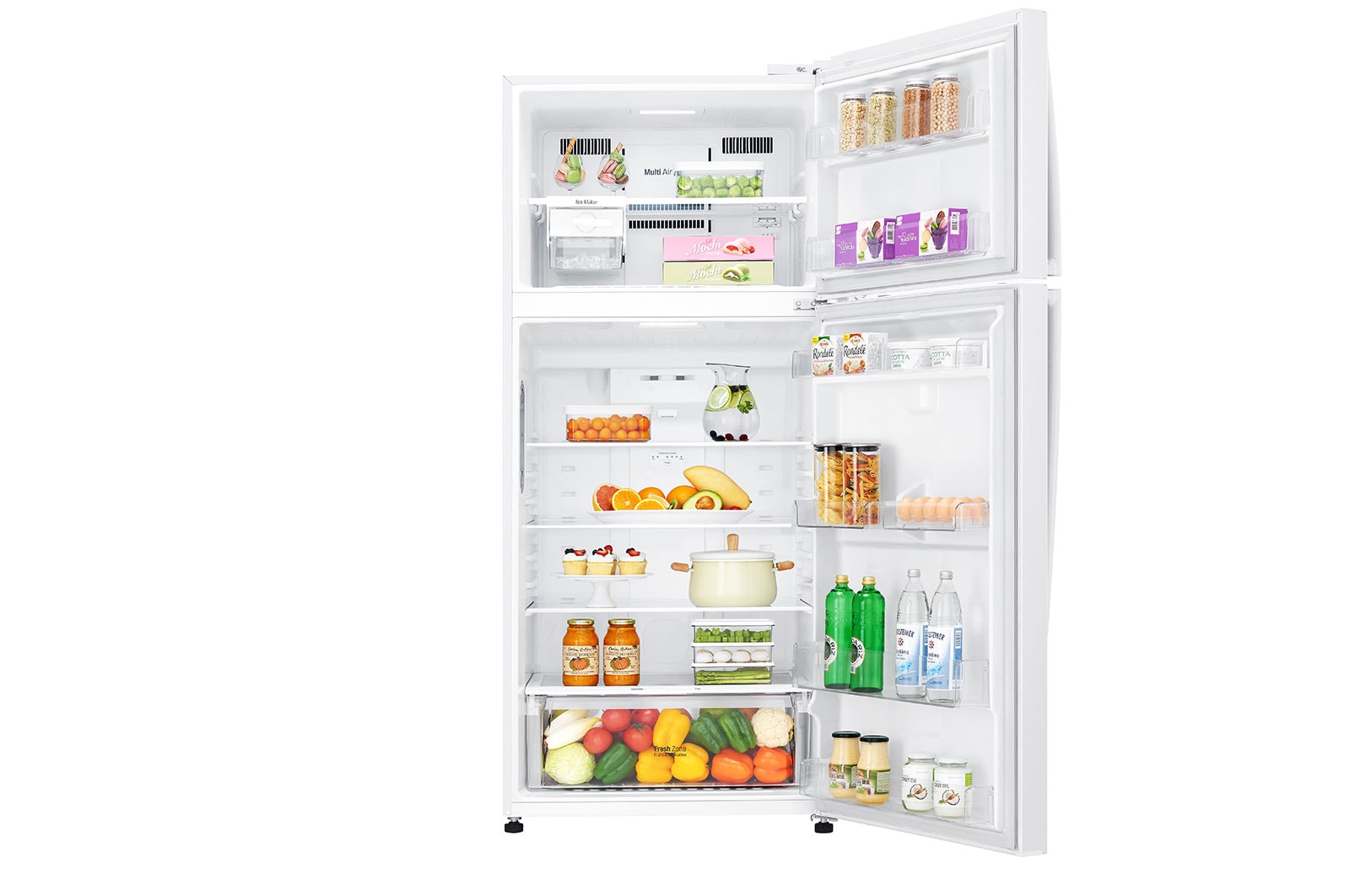 LG 478L Top Mount Fridge in White Finish, GT-515WDC