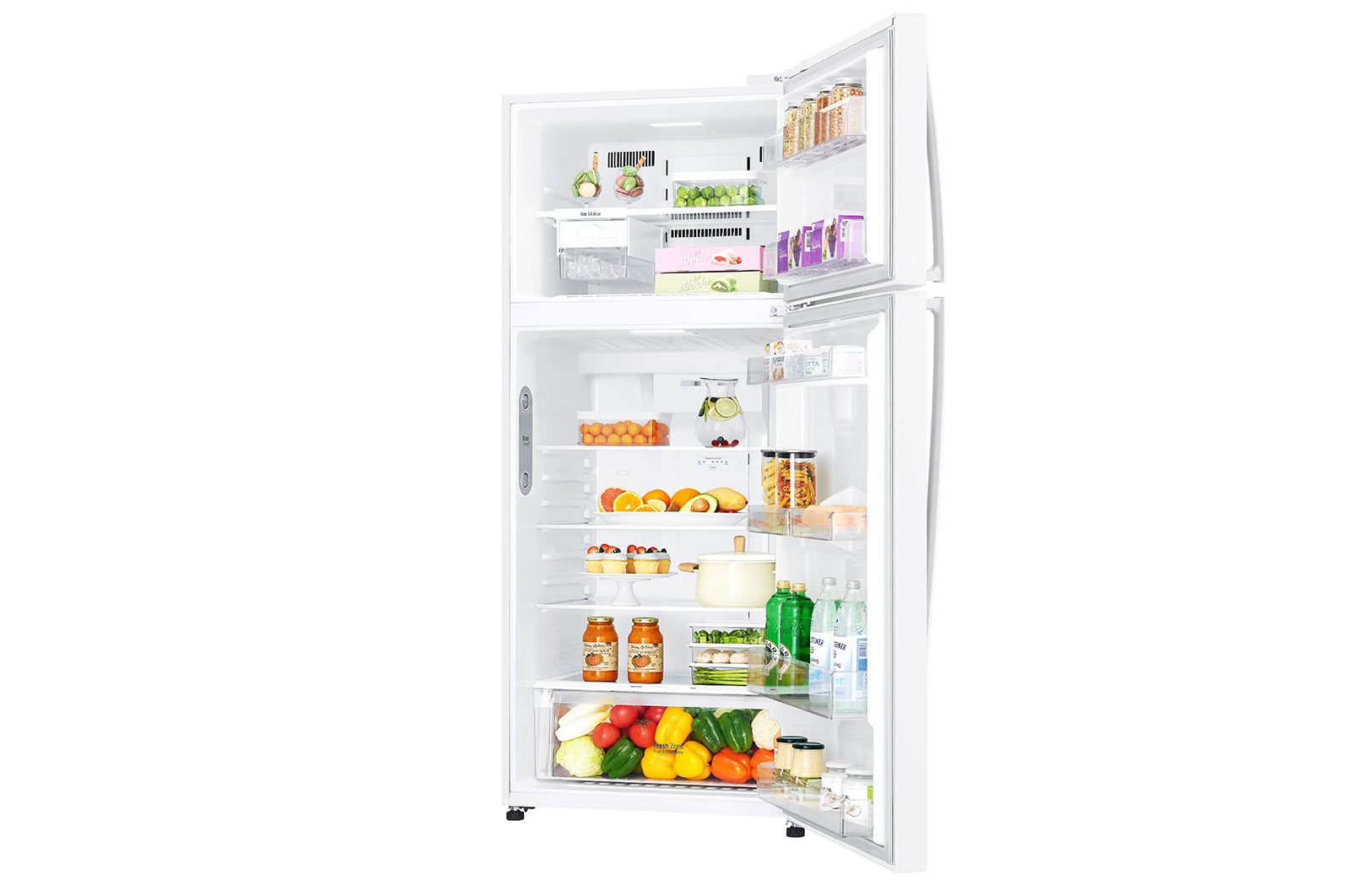 LG 478L Top Mount Fridge in White Finish, GT-515WDC