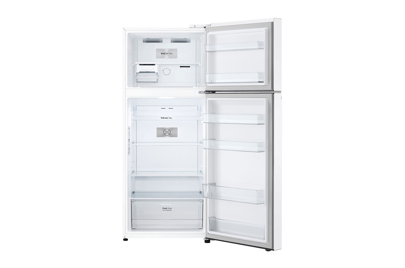 LG 375L Top Mount Fridge in White Finish, GT-5W