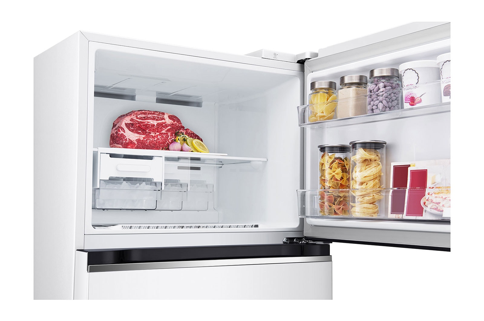 LG 375L Top Mount Fridge in White Finish, GT-5W