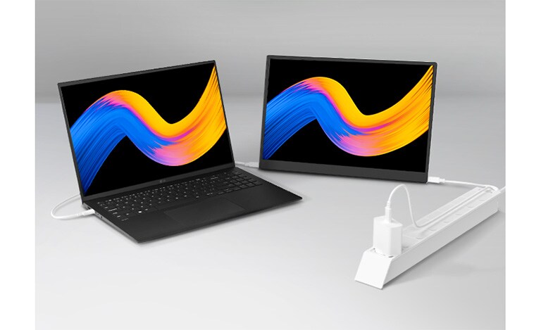 Power up +view while charging the connected laptop (Up to 45W).