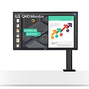 LG 27'' QHD Ergo IPS Monitor, 27QN880-B