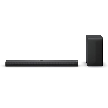 Front view of LG Soundbar S70TY and SubWoofer
