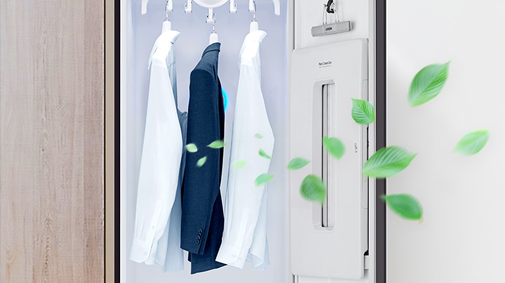 It shows that you can take care of your clothes refreshingly through Styler.