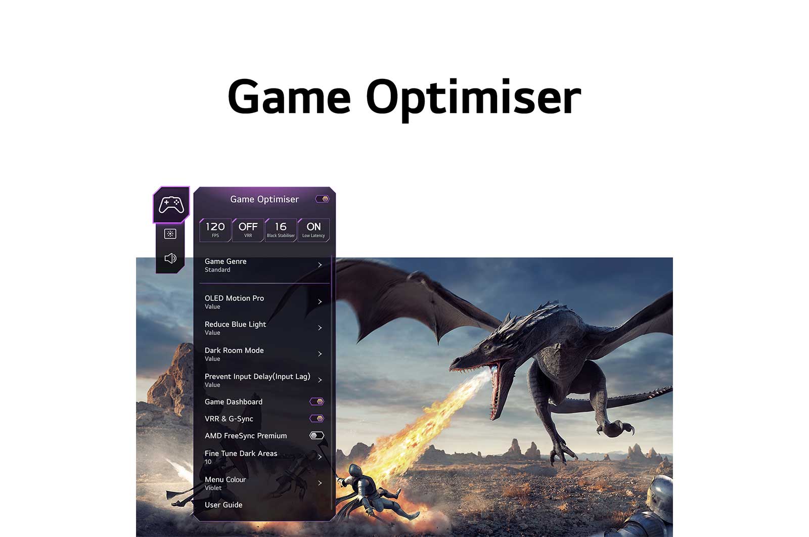 LG OLED Flex 42 inch 4K Gaming TV, 42LX3QPSA