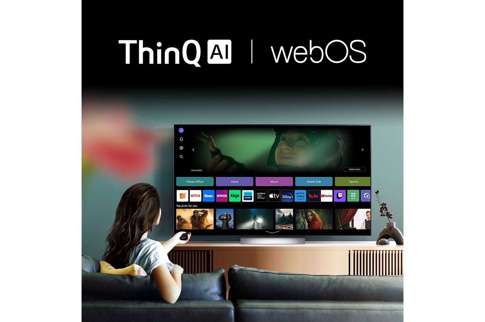 LG 55 inch LG QNED86 4K Smart TV, 55QNED86TSA
