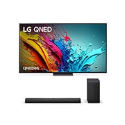 LG 75 inch LG QNED86 4K Smart TV & Q Series Sound Bar S70TY, 75QNED86TSA.S70TY