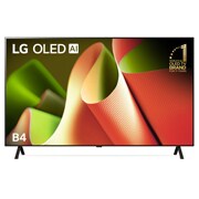 Front view with LG OLED B4 TV OLED55BPSA, 11 Years of world number 1 OLED Emblem.