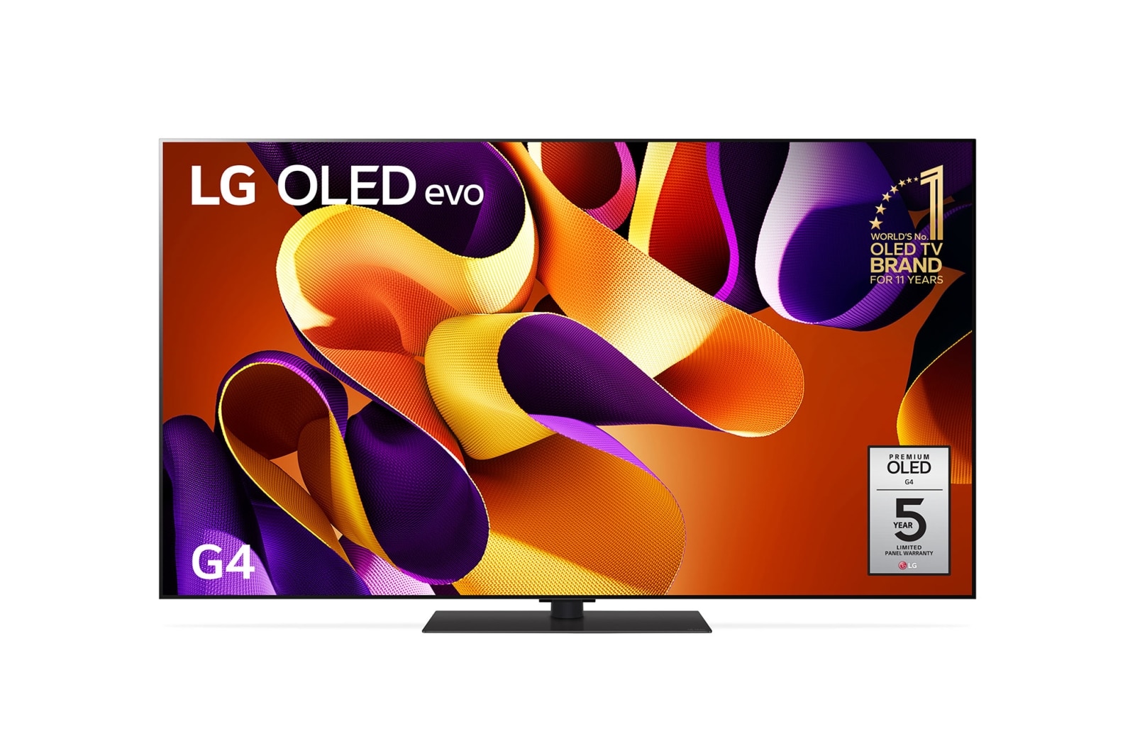 LG 55 Inch LG OLED evo G4 4K Smart TV 2024, OLED55G4PSA