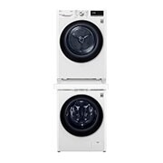 LG Series 10 Washing Machine, Dryer & Stacking Kit Pack, WV10-1410SW