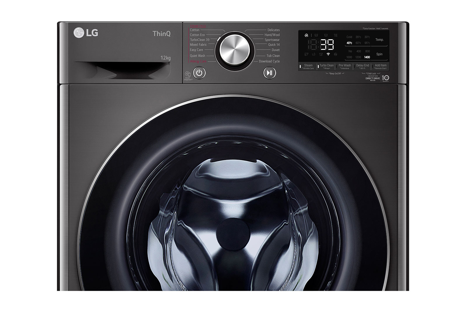 LG 12kg Series 9 Front Load Washer TurboClean360, WV9-1412B