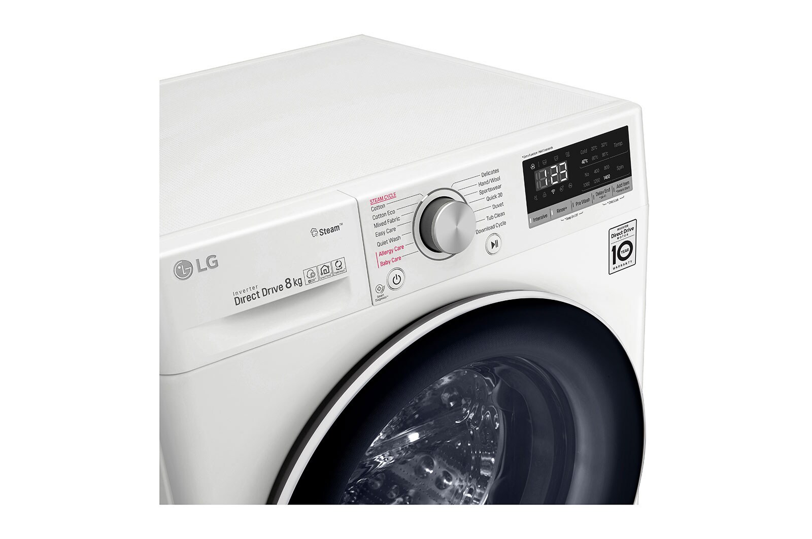 LG 8kg Series 5 Front Load Washing Machine + 8kg Heat Pump Dryer  Stacking Kit Bundle, WV5-1408SW