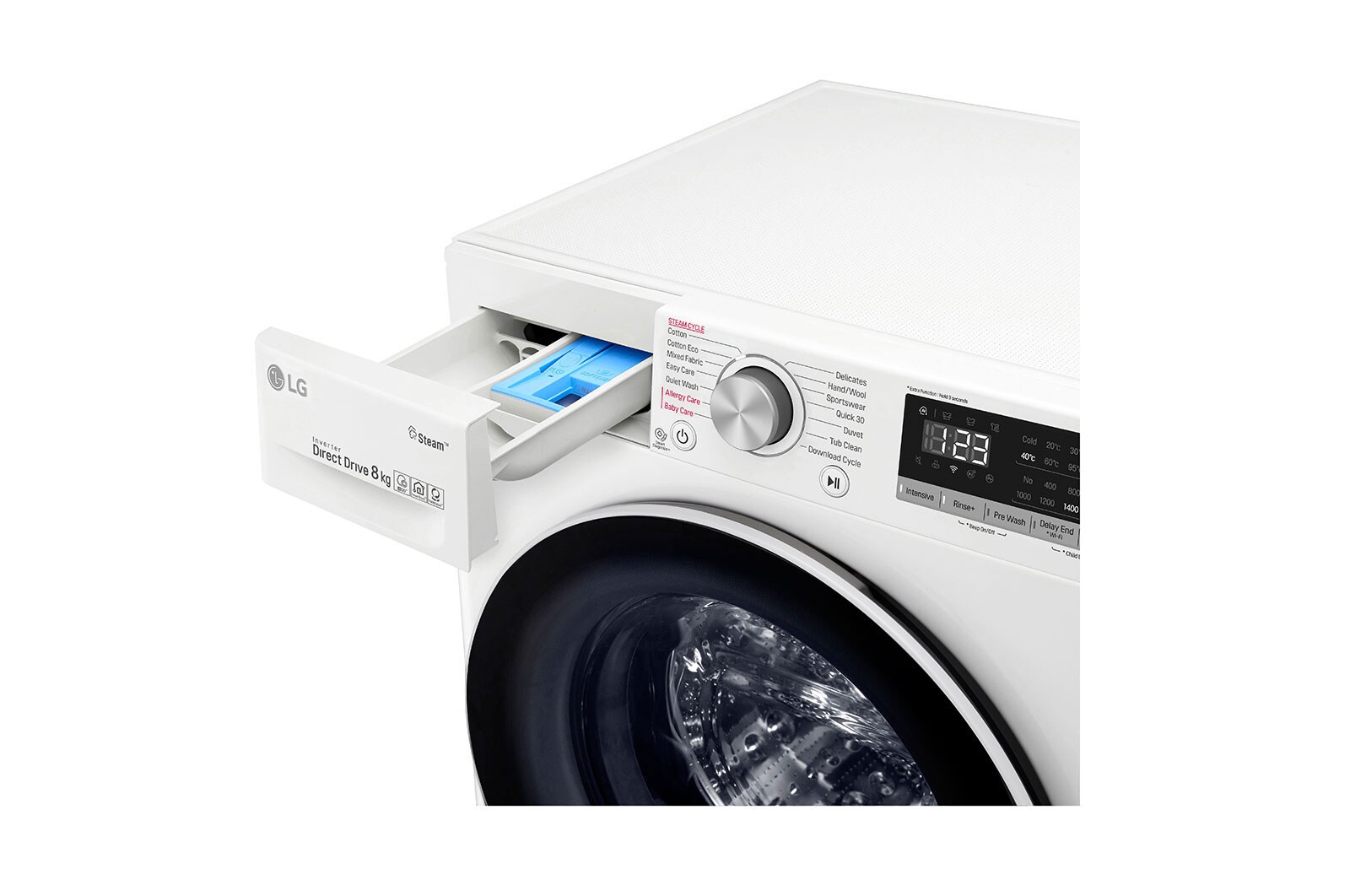 LG 8kg Series 5 Front Load Washing Machine + 8kg Heat Pump Dryer  Stacking Kit Bundle, WV5-1408SW