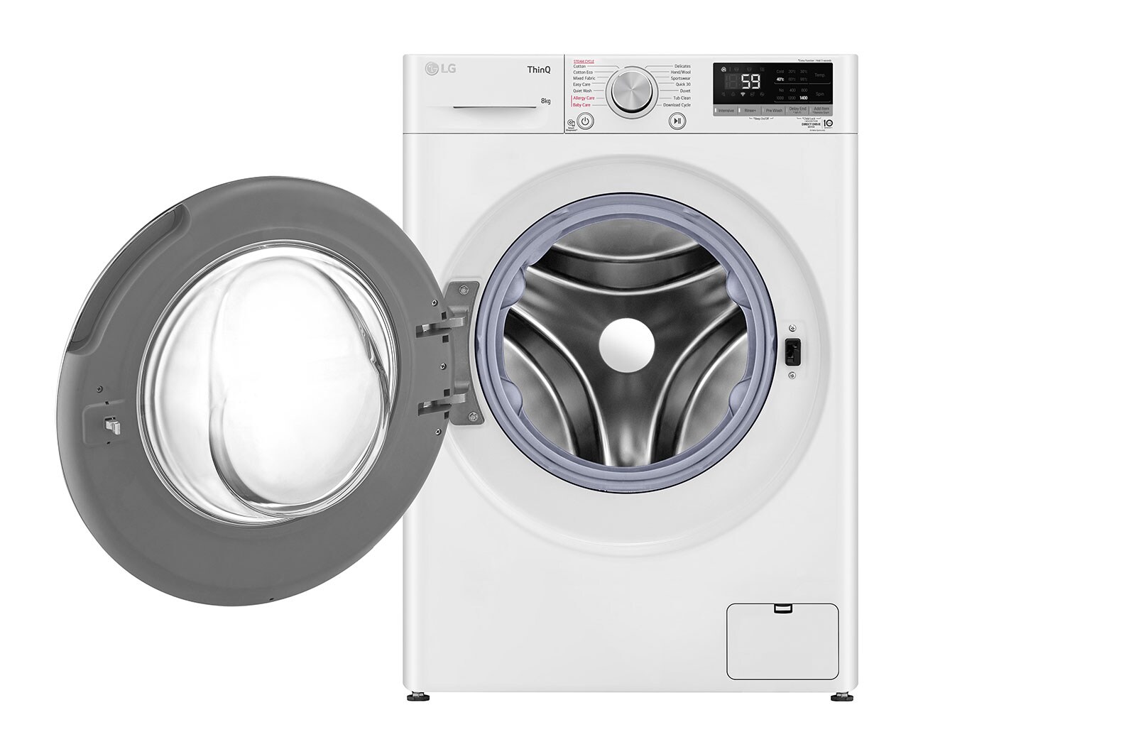 LG 8kg Series 5 Front Load Washer - Steam, WV5-1408W