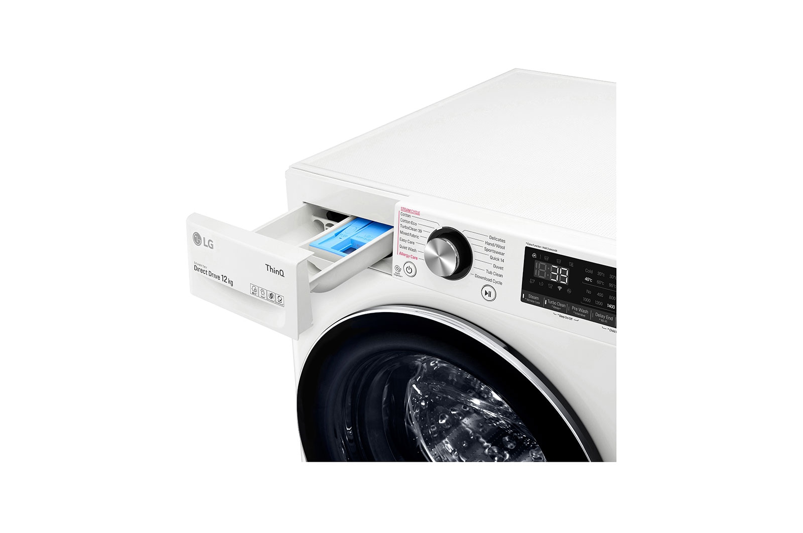 LG 12kg Series 9 Front Load Washing Machine + 9kg Heat Pump Dryer Stacking Kit Bundle, WV9-1412SW