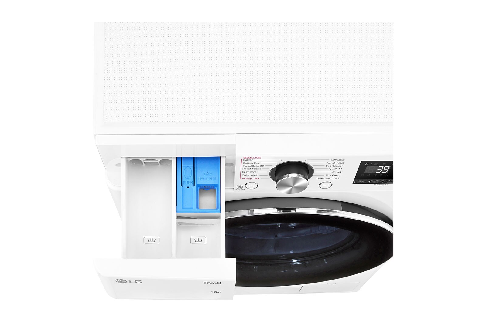 LG 12kg Series 9 Front Load Washer - Steam+, WV9-1412W