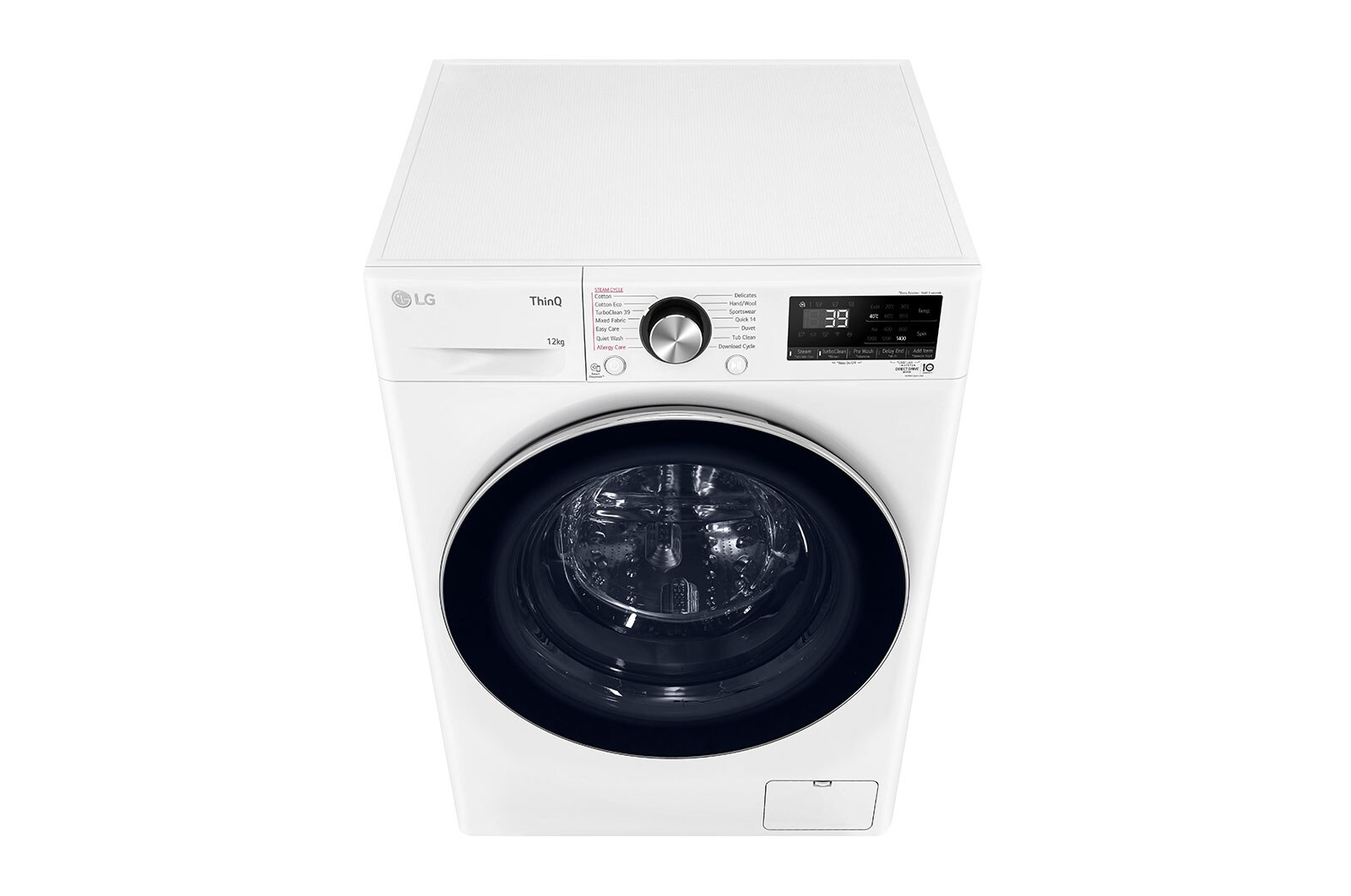 LG 12kg Series 9 Front Load Washer - Steam+, WV9-1412W