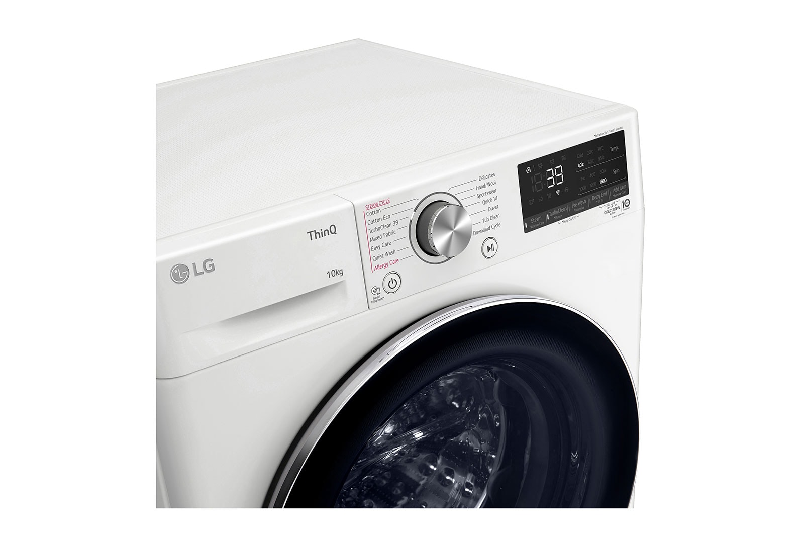 LG 10kg Series 9 Front Load Washing Machine + 9kg Heat Pump Dryer Stacking Kit Bundle, WV9-1610SW