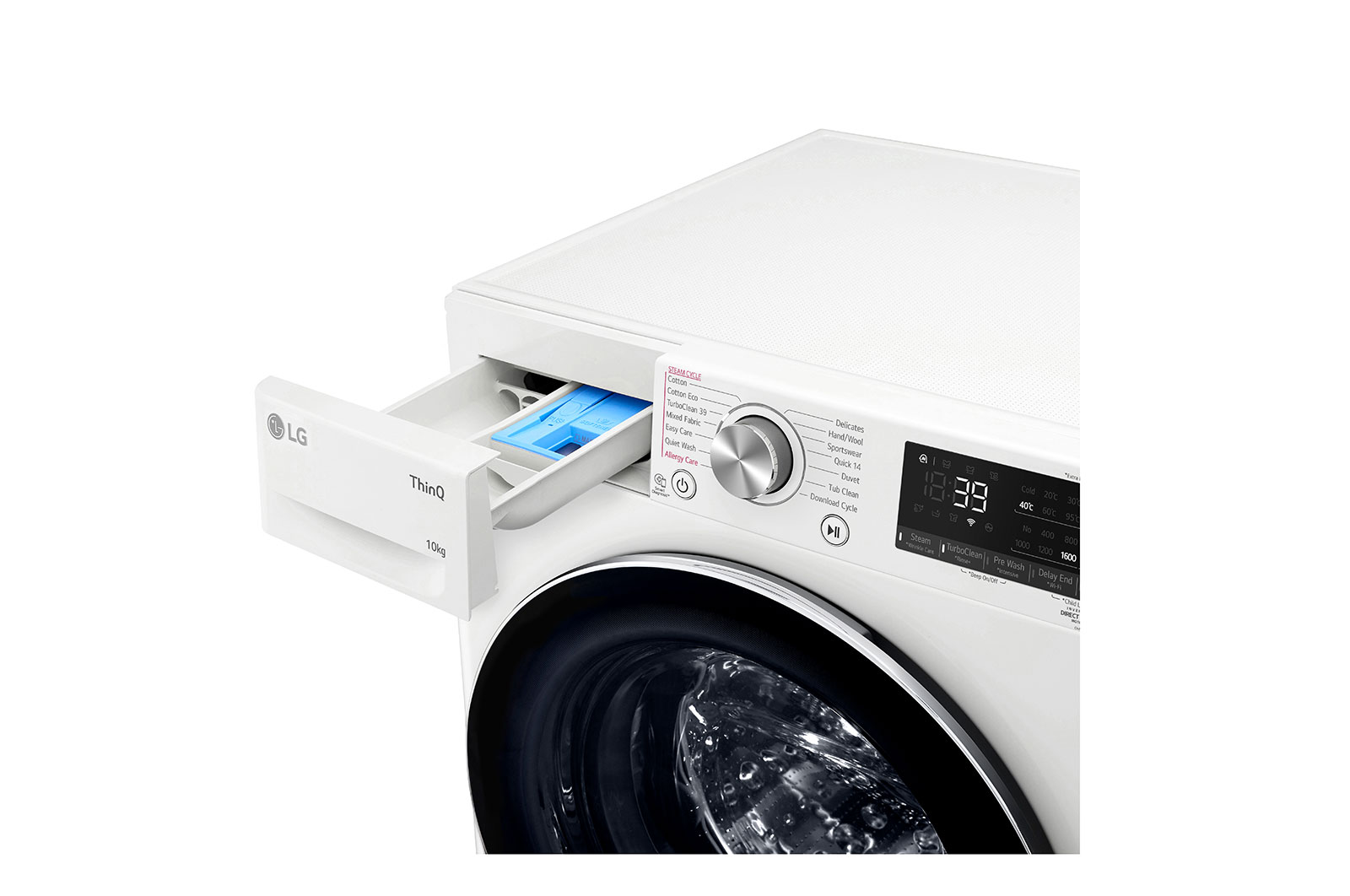 LG 10kg Series 9 Front Load Washing Machine + 9kg Heat Pump Dryer Stacking Kit Bundle, WV9-1610SW