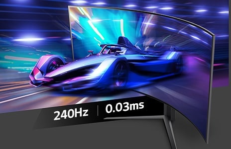 Curved monitor displays impressive graphics