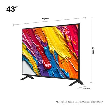 Comparação antes e depois de como o LG 4K Super Upscaling melhora a qualidade da imagem. Dois painéis mostrando a mesma imagem de um pássaro colorido pousado em um galho em uma floresta; o painel da direita está desbotado. O título fala sobre como o 4K Super Upscaling melhora a resolução, o brilho e a nitidez. 