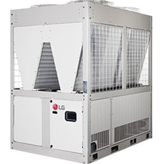 Chiller inverter scroll ar LG é exibido.