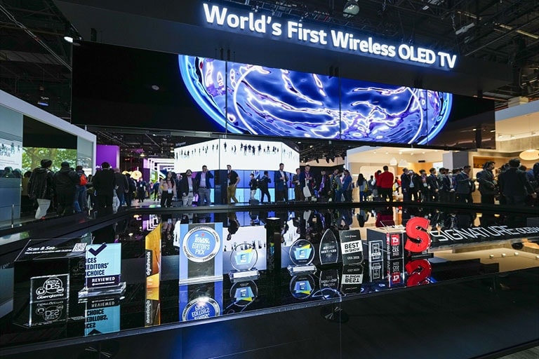 LG recebe recorde de prêmios na CES 20231