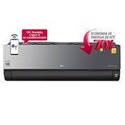 Vista frontal de Ar condicionado Split LG DUAL Inverter VOICE ARTCOOL 24.000 Quente/Frio 220V S4-W24KERP1