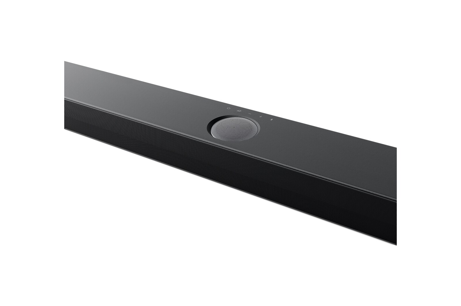 Top angled view of LG Soundbar S75TR's Center Up-Firing Channel