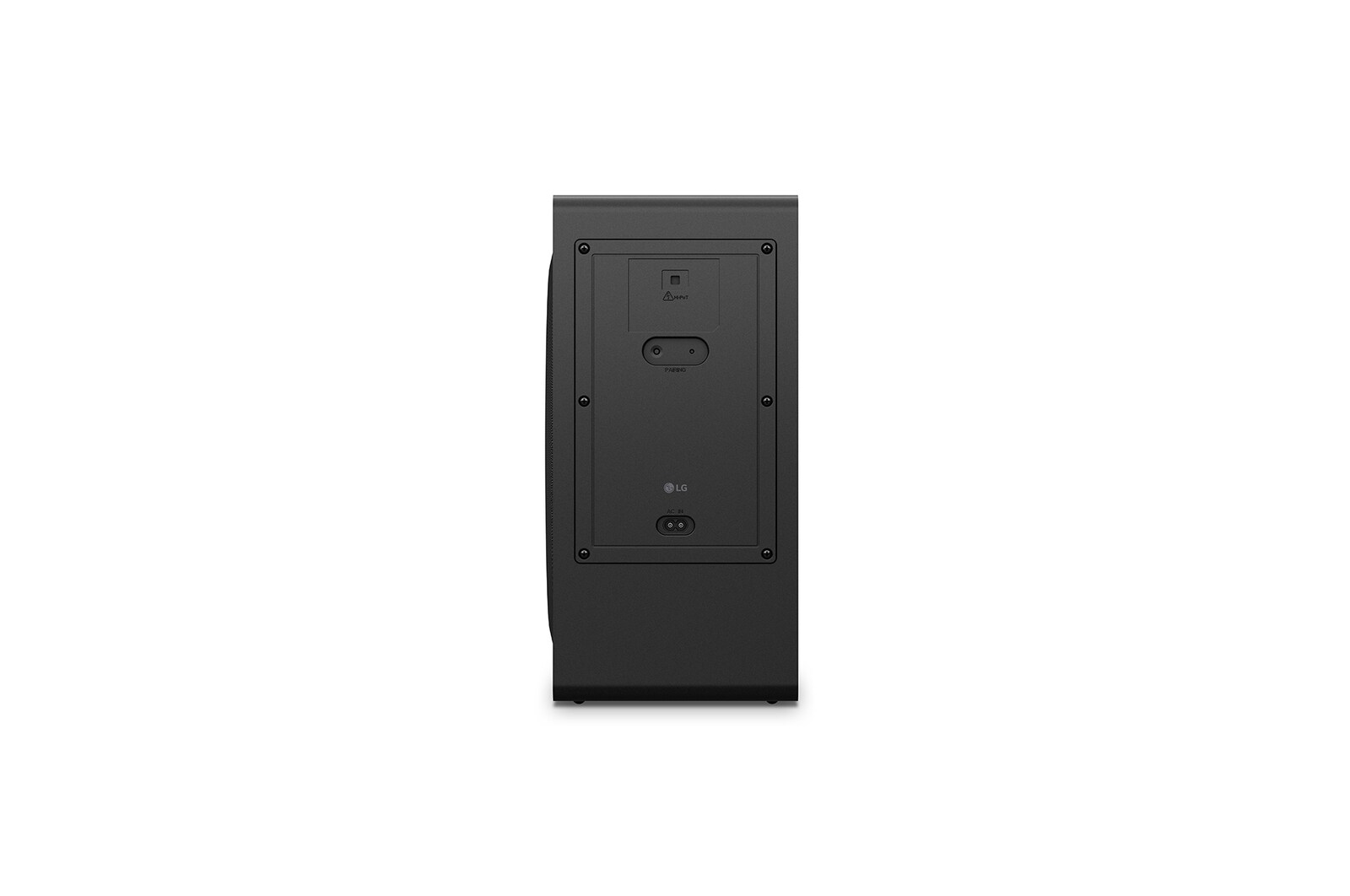 Vista trasera del subwoofer