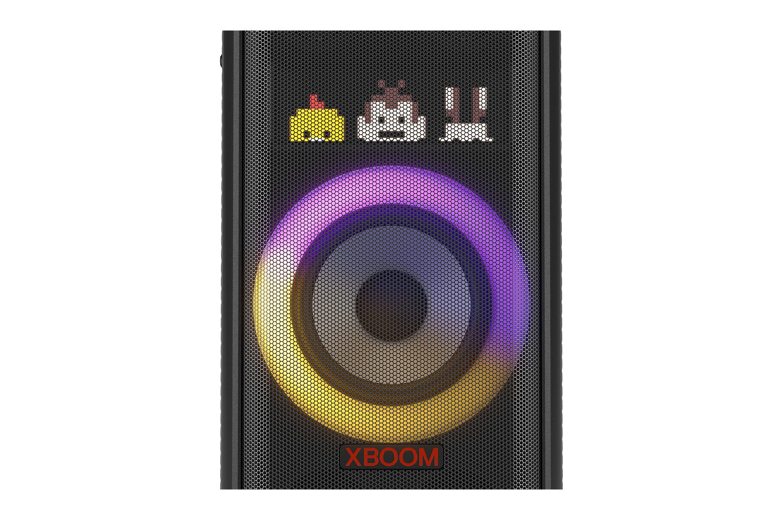 Close up of Multi Color Ring Lighitng and Dynamic Pixel Lighting. 