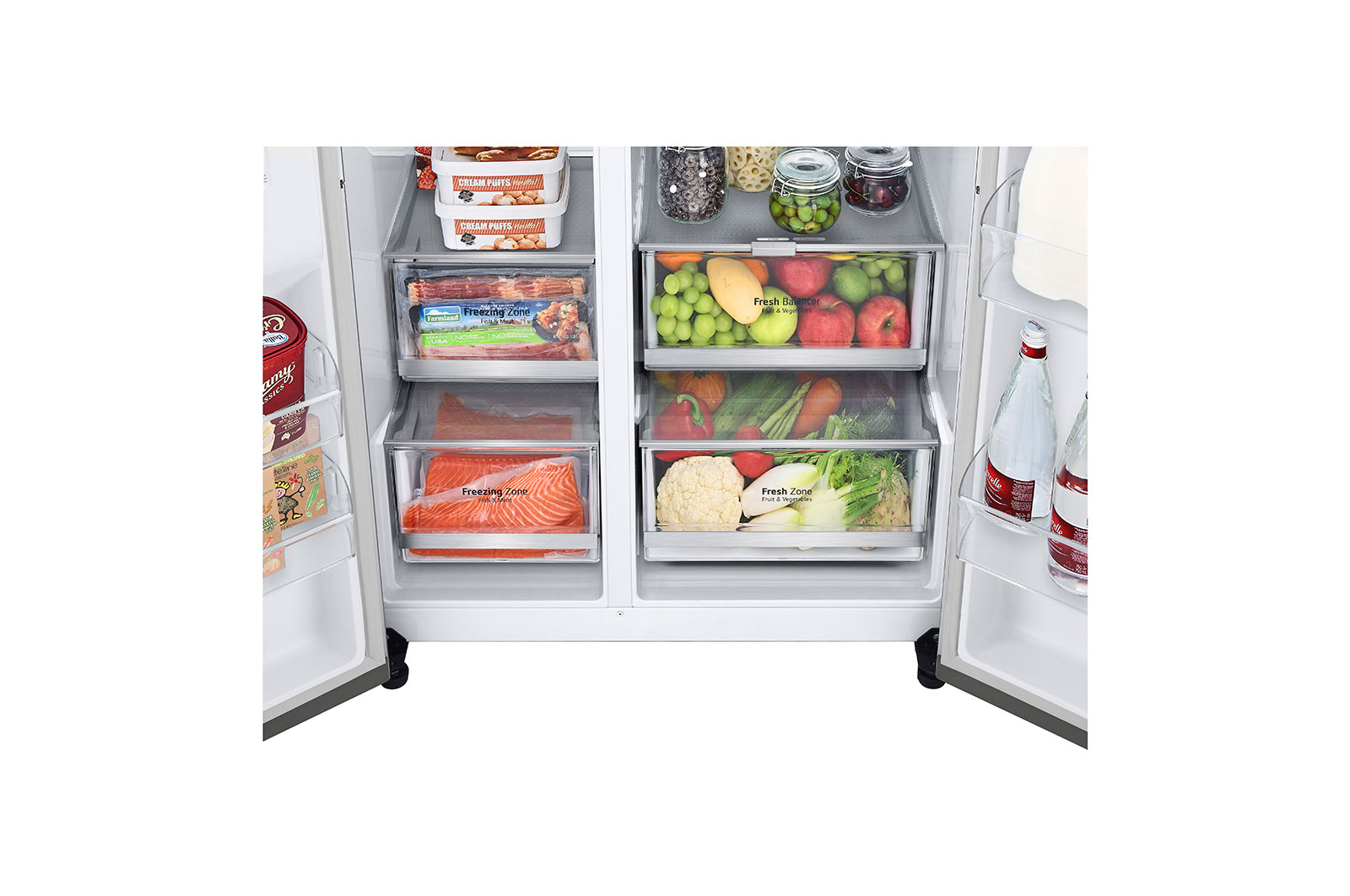 LG Geladeira Smart LG Side by Side InstaView™ Craft Ice™ UVnano™ 598 L Motor Inverter GC-X257CSH1 - 220v, GC-X257CSH1