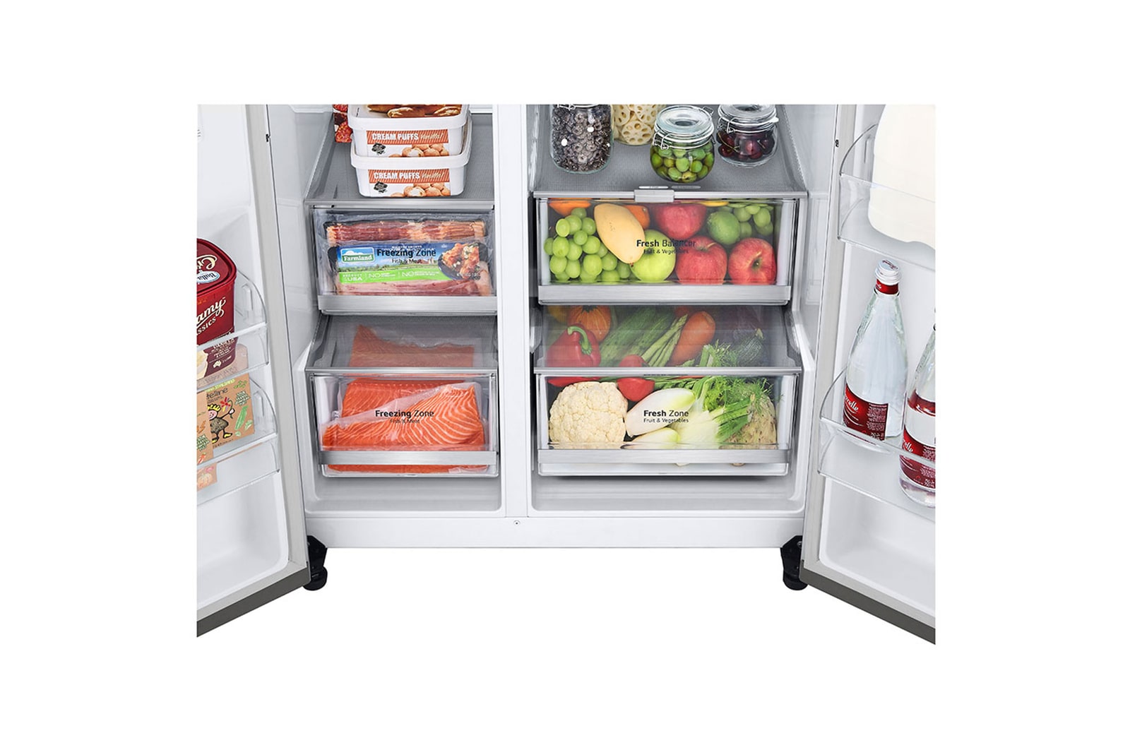 LG Geladeira Smart LG Side by Side InstaView™ Craft Ice™ UVnano™ 598 L Motor Inverter GC-X257CSHS - 127v, GC-X257CSHS