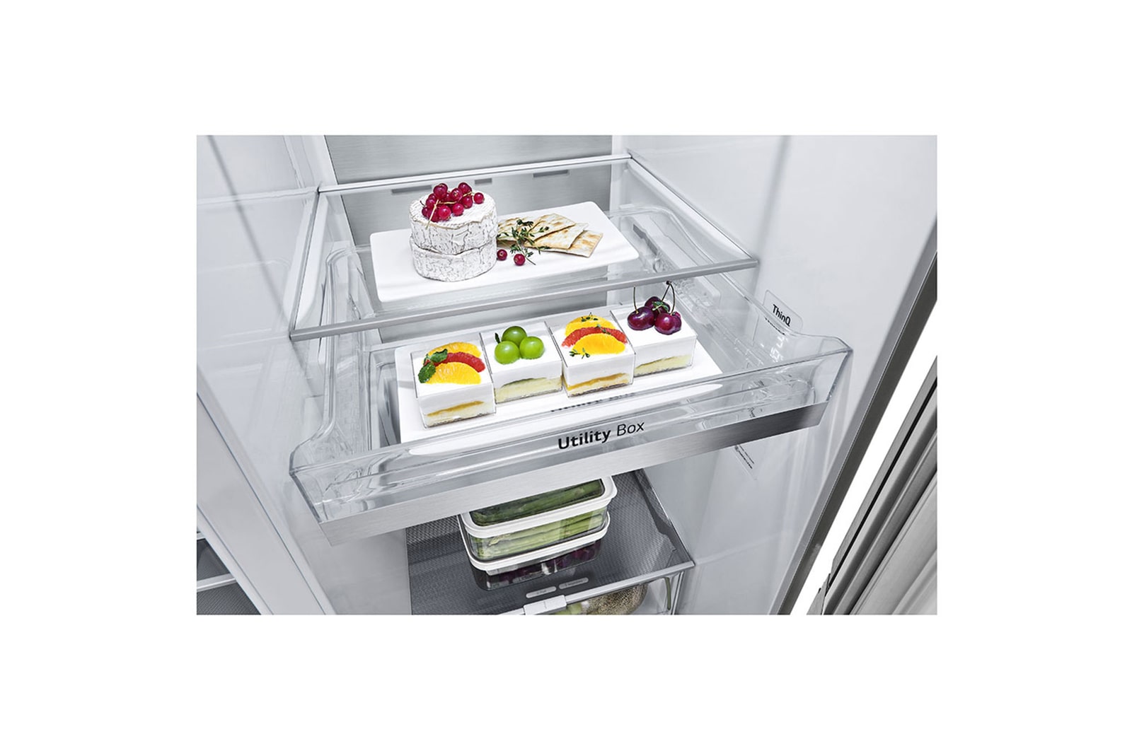 LG Geladeira Smart LG Side by Side InstaView™ Craft Ice™ UVnano™ 598 L Motor Inverter GC-X257CSHS - 127v, GC-X257CSHS