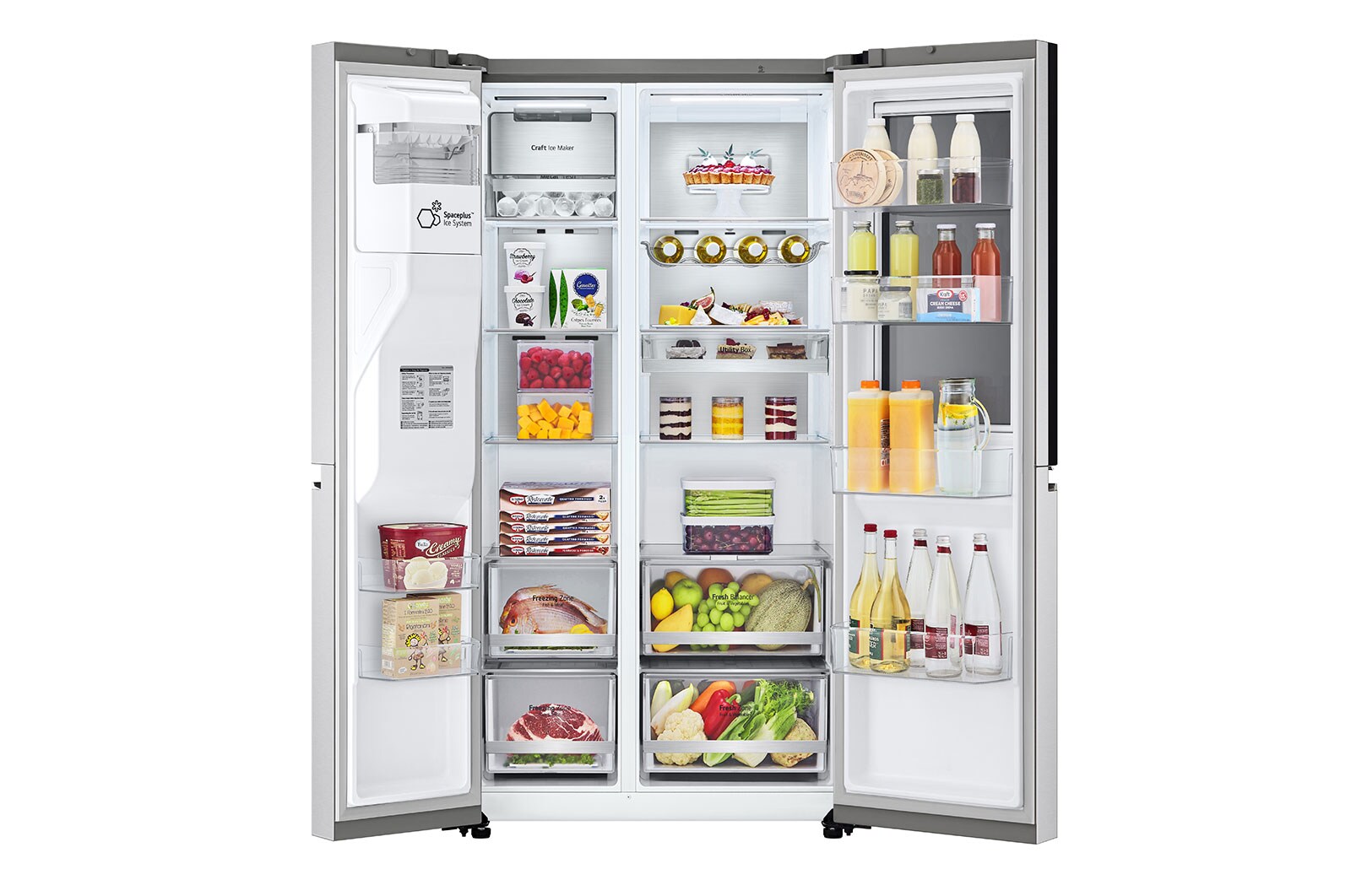 LG Geladeira Smart LG Side by Side InstaView™ Craft Ice™ UVnano™ 598 L Motor Inverter GC-X257CSHS - 127v, GC-X257CSHS