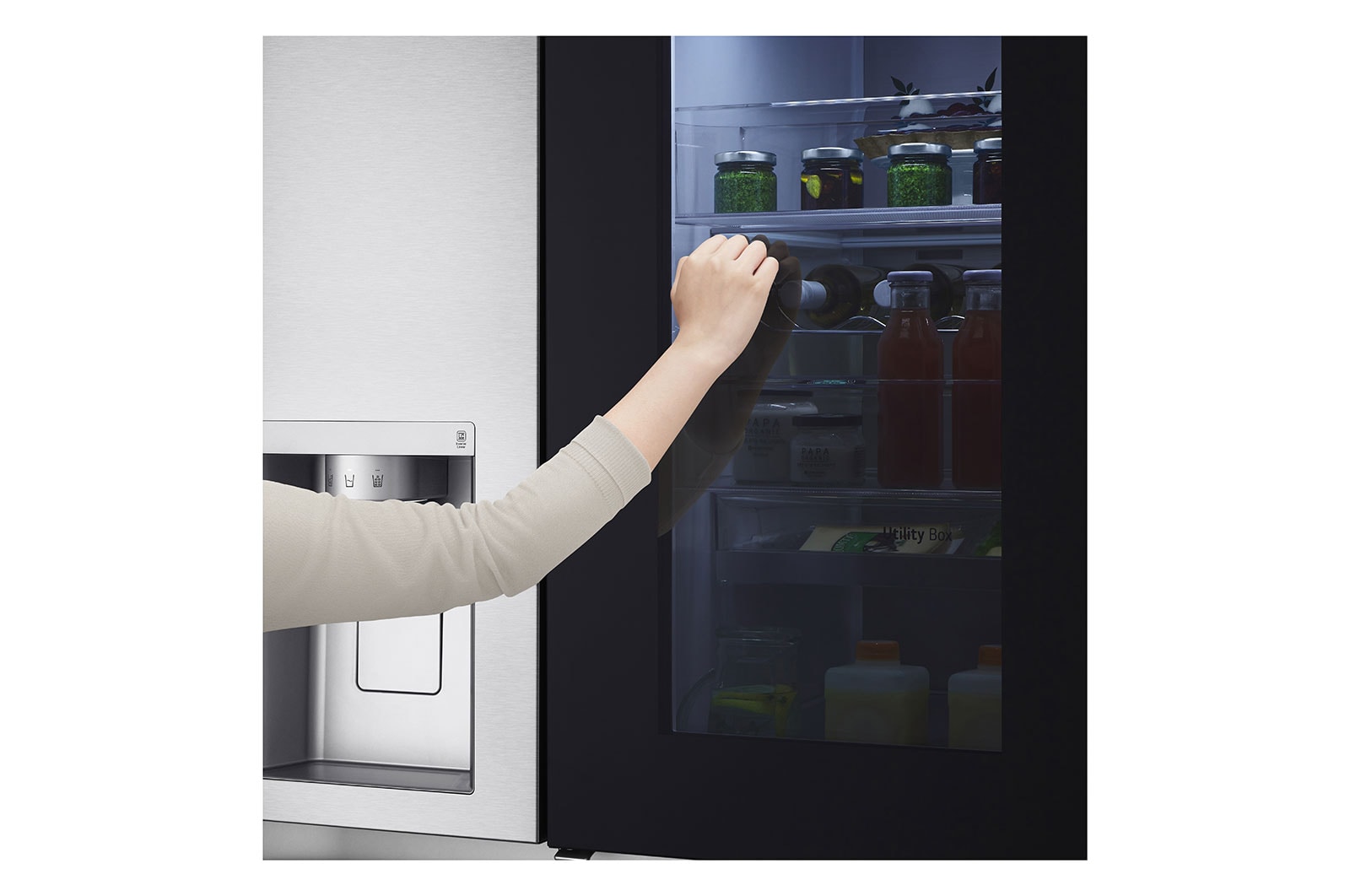LG Geladeira Smart LG Side by Side InstaView™ Craft Ice™ UVnano™ 598 L Motor Inverter GC-X257CSHS - 127v, GC-X257CSHS