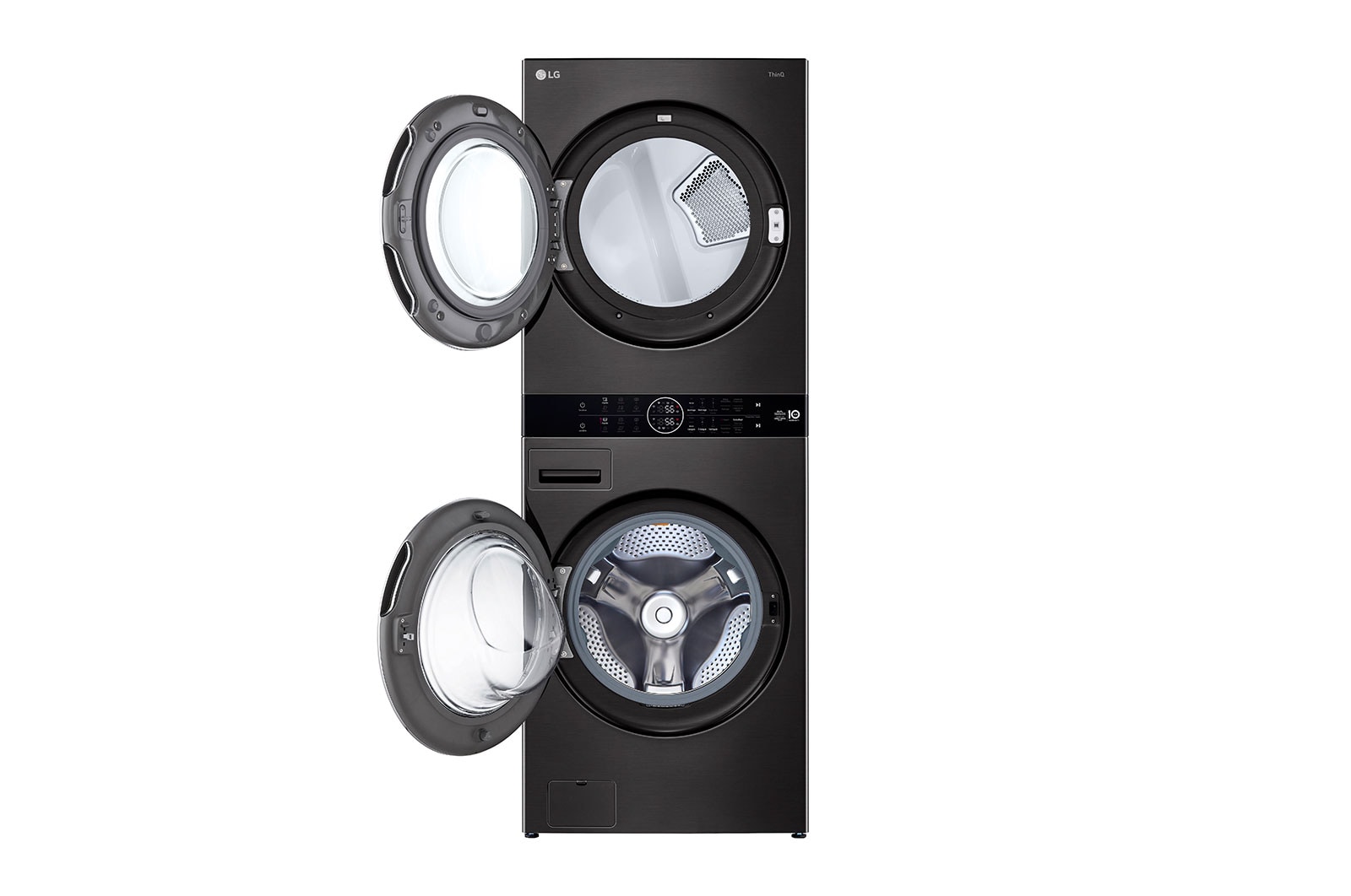 LG WashTower™ AI DD™ Máquina que Lava e Seca 17kg, 220V - Aço Escovado Preto, WK17BS6A